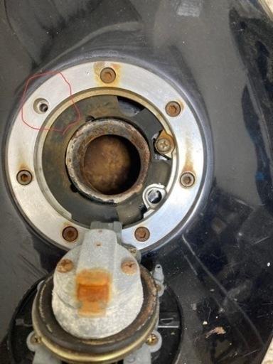 ジャンク品　ゼファー400 タンク　黒