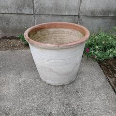 大きめの植木鉢 アンティーク調
