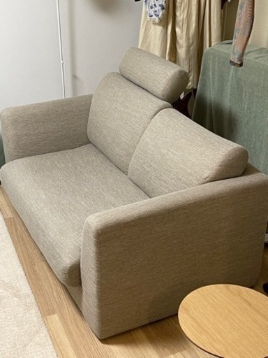 ニトリ☆2人用布張りソファ(NポケットA3 DR-BE)