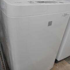 中古 4.5kg 全自動洗濯機 シャープ ES-G4E5-KW 2018年製
