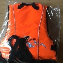 ※売れました※新品未使用ライフジャケット　幼児用　災害防災の備えに　海川遊びに　安全安心ですの画像