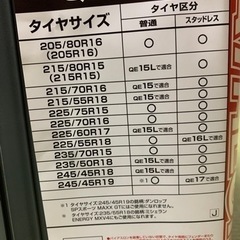 未使用品！タイヤチェーン RAV4、ハリアー等の画像