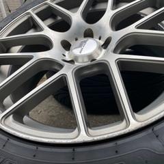 hyperion ホイール　4本セット　タイヤ付き　バリ山　ほぼ新品タイヤの画像