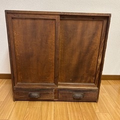 古家具　レトロ小物入れ　お譲りいたします。