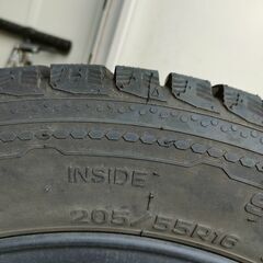 中古　スタッドレスタイヤ　スタッドレス　2019年製　 205/55R/16　 ホイール美品×4本 2シーズン使用しましたがあまり走行してないので 超美品の画像