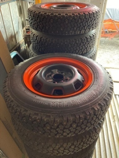取引完了)スパイクタイヤ　155/80R13 スノーラジアル