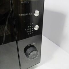 1ヶ月保証/電子レンジ/フラットタイプ/ヘルツフリー/ブラック/縦開き/シャープ/SHARP/RE-TF17S/良品/中古品/JAKN4580/の画像