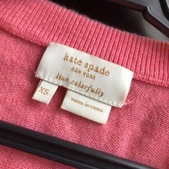 M418-13 kate spade ケイトスペード カーディガン ボレロ ピンク XS の画像