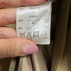 トレンチコート　Lサイズ　レディースの画像