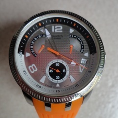 ②際立つサマーオレンジ色 Swatch Watch スウォッチ ...