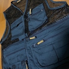 作業着☆メッシュベスト　自宅保存品　Lサイズポケット10個ありの画像