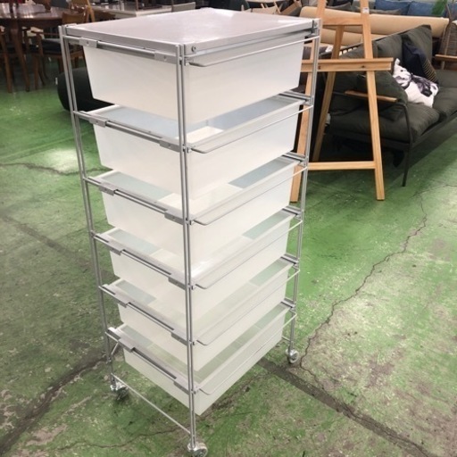 無印良品 スチールユニットシェルフ  ポリプロピレンバスケット付き