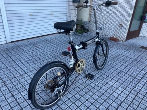 【20インチ折りたたみ】6段変速、センタースプリング付き　前タイヤ、サドル新品❗️若林自転車　膳所店SALE中❗️