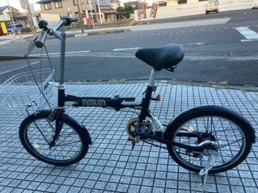 【20インチ折りたたみ】6段変速、センタースプリング付き　前タイヤ、サドル新品❗️若林自転車　膳所店SALE中❗️