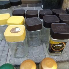角瓶インスタントコーヒー空き瓶 工作などにいかが？