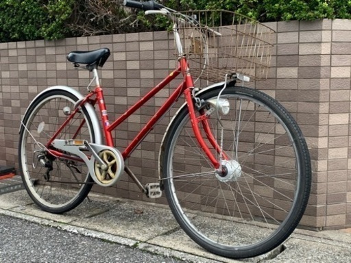 シマノ6段変速装備　26インチ　シティサイクル