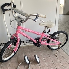 値下げしました⭐︎ルイガノ 限定ドット 女の子用自転車 16インチ