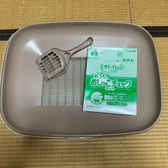 【再値下げ！】猫のトイレ＋交換用シーツのセットの画像