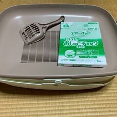 【再値下げ！】猫のトイレ＋交換用シーツのセットの画像