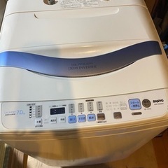 【無料！】三洋電機　洗濯機　7kg  美品の画像