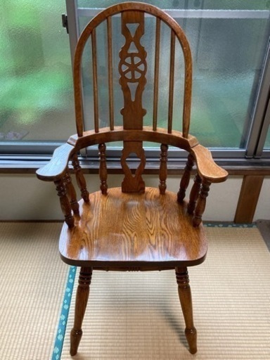 shin lee / シンリー ダイニングチェア 椅子 ホイールバック オーク材 英国クラシックスタイル IDC大塚家具 3脚