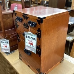 KJ-69【新入荷　リサイクル品】駿河民芸　民芸ミニ箪笥3段