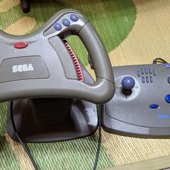 セガサターン　レーシングコントローラー、アーケードコントローラー