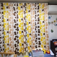 【引き取り決定しました】北欧風カーテン(サイズ違いも出品中)