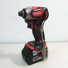 日立工機 現HiKOKI 18V インパクトドライバ WH 18DDL2 特別限定色 スペシャルレッド バッテリ2個 充電器 ケースセット ☆ 札幌市 北区 屯田 の画像