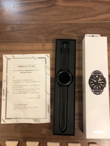 その他 GALAXYwatch3 Stainlees Steel Mystic Blak 45mm