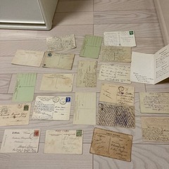 パリの蚤の市購入ヴィンテージレターフランス語アンティークインテリアに！の画像