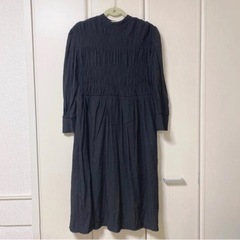 木曜まで！韓国　★ シャーリングワンピの画像