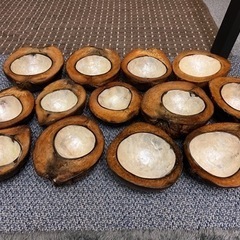 バリ島で購入 ココナッツのお皿の画像