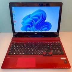 NEC /第5世代/Corei3/Windows11/レッド/新品SSD256G