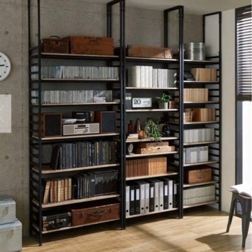 都内配達無料】突っ張りラック　ブラック