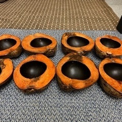 バリ島で購入 ココナッツのお皿(黒)の画像