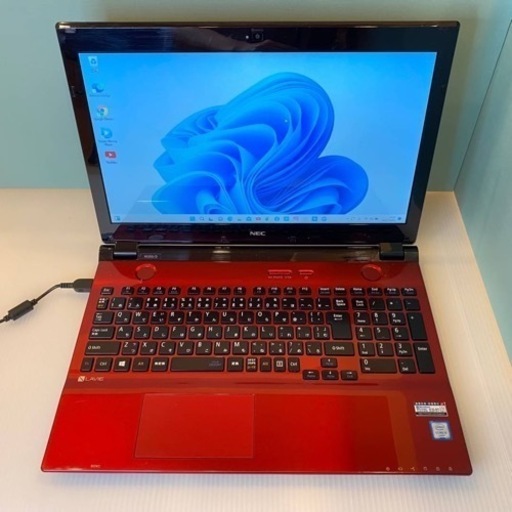 NEC/ 美品/高年式/レッド/Corei3/カメラ付き/新品SSD256G搭載