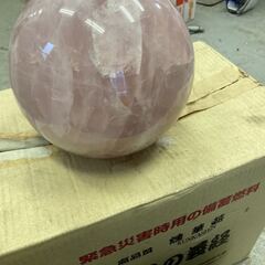 詳細不明 クリスタル？ トルマリン？ ローズクォーツ？ スピリチュアル クラスター パワー ストーン 球形 約8kg 丸玉 天然石