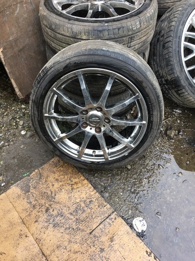中古アルミと日本製ヨコハマタイヤ