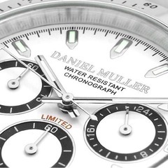 新品 DANIEL MULLER ダニエルミューラー クロノグラフ 腕時計 ステンレス シルバー ホワイト 白 文字盤 クォーツ メンズ ウォッチ DM-2003WH 希少 名品 正規品 クラシック モダン コレクション カジュアル ラグジュアリー スポーツ ラグスポ モード ドレス ビジネス パーティー フォーマル 結婚式 冠婚葬祭 プレゼント ギフト mixsculture ミックスカルチャーの画像
