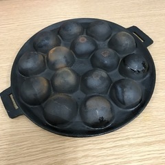 取引場所 南観音 2210-560 たこやき器 鉄製【使用汚れ、本体のみ】の画像