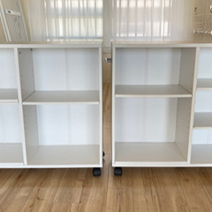 『再出品』引越し処分‼️キャスター付き本棚2個セット‼️
