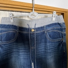 大きいサイズパンツ　ウエストヒモありの画像