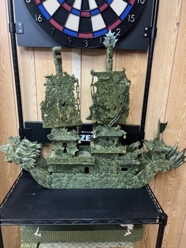 #翡翠　#船　#骨董品