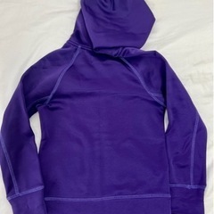 美品！キッズ　ジャージーパーカー(パープル) 110cmの画像