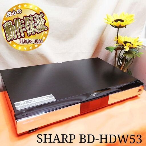 “W録画”★SHARP★ BD-HDW53