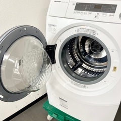 激安‼️最新家電 22年製 10/6キロ SHARPドラム式洗濯機ES-