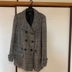 Pコート　チェックガラ