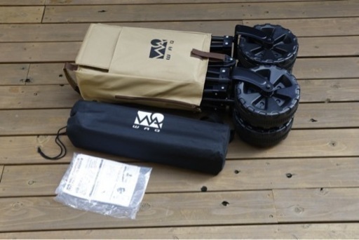 waq アウトドア　キャリーワゴン　アルミテーブル　セット　アウトドアワゴン