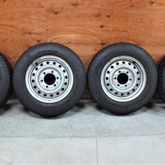 t-24◇トーヨータイヤ  delvex M934 (185/75R15) ４本セット◇スタッドレス/冬タイヤ　ホイール付　約9分山　